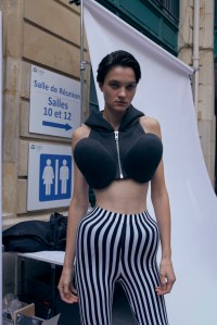 Backstage at Duran Lantink Spring 2025 Ready-to-Wear Collection at Paris Fashion Week