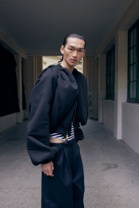 Backstage at Duran Lantink Spring 2025 Ready-to-Wear Collection at Paris Fashion Week