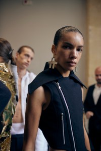 Backstage at Duran Lantink Spring 2025 Ready-to-Wear Collection at Paris Fashion Week