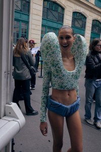 Backstage at Duran Lantink Spring 2025 Ready-to-Wear Collection at Paris Fashion Week