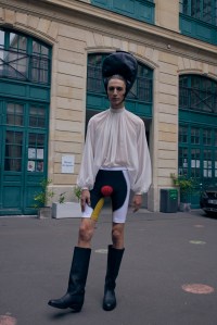 Backstage at Duran Lantink Spring 2025 Ready-to-Wear Collection at Paris Fashion Week