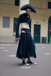 Backstage at Duran Lantink Spring 2025 Ready-to-Wear Collection at Paris Fashion Week