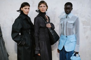 Backstage at Ganni Spring 2025 Ready-to-Wear Collection at Paris Fashion Week