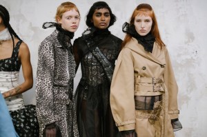 Backstage at Ganni Spring 2025 Ready-to-Wear Collection at Paris Fashion Week