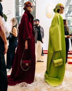 Backstage at Gucci Spring 2025 Ready-To-Wear Collection