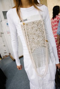 Backstage at Moschino Spring 2025 Ready-To-Wear Collection at Milan Fashion Week