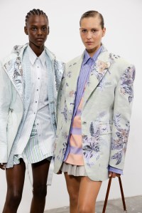 Backstage at Rabanne Spring 2025 Collection at Paris Fashion Week