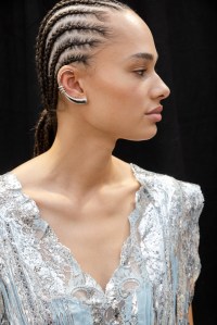 Backstage at Rabanne Spring 2025 Collection at Paris Fashion Week