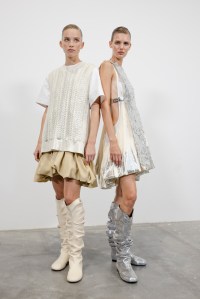 Backstage at Rabanne Spring 2025 Collection at Paris Fashion Week