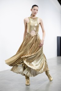 Backstage at Rabanne Spring 2025 Collection at Paris Fashion Week