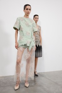 Backstage at Rabanne Spring 2025 Collection at Paris Fashion Week