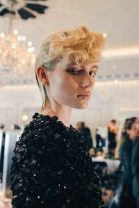 Backstage at Richard Quinn Spring 2025 Ready-To-Wear Collection at London Fashion Week