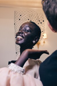 Backstage at Richard Quinn Spring 2025 Ready-To-Wear Collection at London Fashion Week