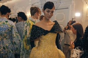 Backstage at Richard Quinn Spring 2025 Ready-To-Wear Collection at London Fashion Week