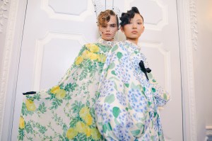 Backstage at Richard Quinn Spring 2025 Ready-To-Wear Collection at London Fashion Week