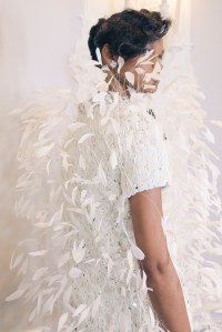 Backstage at Richard Quinn Spring 2025 Ready-To-Wear Collection at London Fashion Week