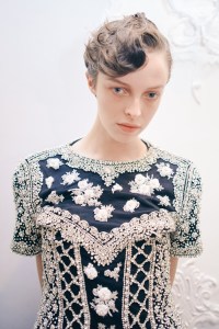 Backstage at Richard Quinn Spring 2025 Ready-To-Wear Collection at London Fashion Week