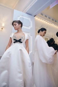 Backstage at Richard Quinn Spring 2025 Ready-To-Wear Collection at London Fashion Week