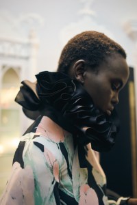 Backstage at Richard Quinn Spring 2025 Ready-To-Wear Collection at London Fashion Week