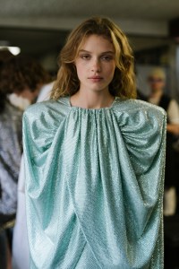 Backstage at Stella McCartney Spring 2025 Ready-to-Wear Collection at Paris Fashion Week