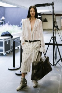 Backstage at Stella McCartney Spring 2025 Ready-to-Wear Collection at Paris Fashion Week