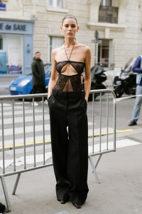 Backstage at Stella McCartney Spring 2025 Ready-to-Wear Collection at Paris Fashion Week