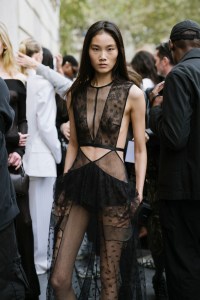 Backstage at Stella McCartney Spring 2025 Ready-to-Wear Collection at Paris Fashion Week
