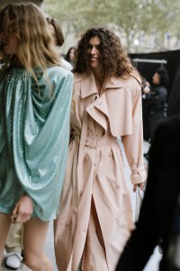 Backstage at Stella McCartney Spring 2025 Ready-to-Wear Collection at Paris Fashion Week