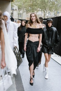 Backstage at Stella McCartney Spring 2025 Ready-to-Wear Collection at Paris Fashion Week