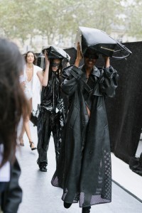 Backstage at Stella McCartney Spring 2025 Ready-to-Wear Collection at Paris Fashion Week