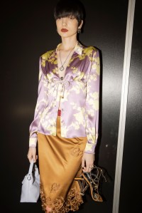 Backstage at Versace Spring 2025 Ready-To-Wear Collection at Milan Fashion Week