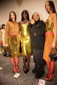 Backstage at Versace Spring 2025 Ready-To-Wear Collection at Milan Fashion Week