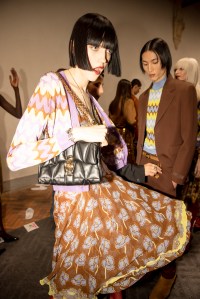 Backstage at Versace Spring 2025 Ready-To-Wear Collection at Milan Fashion Week
