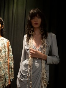 Backstage at Vivienne Westwood Spring 2025 Ready-to-Wear Collection at Paris Fashion Week