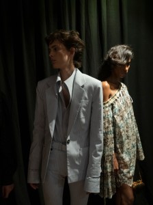Backstage at Vivienne Westwood Spring 2025 Ready-to-Wear Collection at Paris Fashion Week
