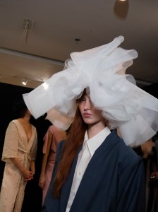 Backstage at Vivienne Westwood Spring 2025 Ready-to-Wear Collection at Paris Fashion Week