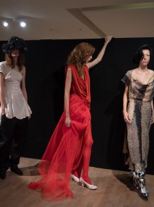 Backstage at Vivienne Westwood Spring 2025 Ready-to-Wear Collection at Paris Fashion Week