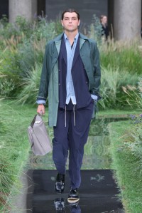 Boss Spring 2025 Ready-To-Wear Collection at Milan Fashion WeekModel on the runway at Boss RTW Spring 2025 as part of Milan Ready to Wear Fashion Week on September 18, 2024 in Milan, Italy.
