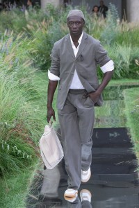 Khaby Lame Boss Spring 2025 Ready-To-Wear Collection at Milan Fashion WeekModel on the runway at Boss RTW Spring 2025 as part of Milan Ready to Wear Fashion Week on September 18, 2024 in Milan, Italy.