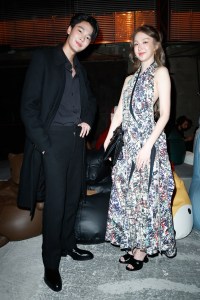 Dew and Thanaerng at Bottega Veneta Spring 2025 Ready-to-Wear Show at Milan Fashion Week