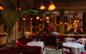 Inside the Brass dining room