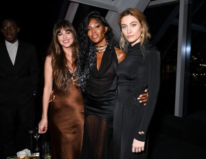 Dakota Johnson, Naomi Campbell and Paris Jackson at the Bulgari Studio Party during New York Ready to Wear Fashion Week on September 4, 2024 in New York, New York.