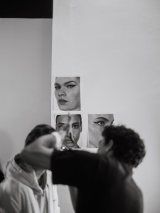 Backstage at the Coach spring 2025 ready-to-wear show at New York Fashion Week.