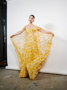 Backstage at the Coach spring 2025 ready-to-wear show at New York Fashion Week.