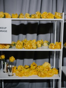 Backstage at the Coach spring 2025 ready-to-wear show at New York Fashion Week.