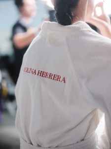 Backstage at the Coach spring 2025 ready-to-wear show at New York Fashion Week.