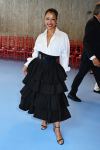 Liza Koshy at the Carolina Herrera Spring 2025 Ready-to-Wear show