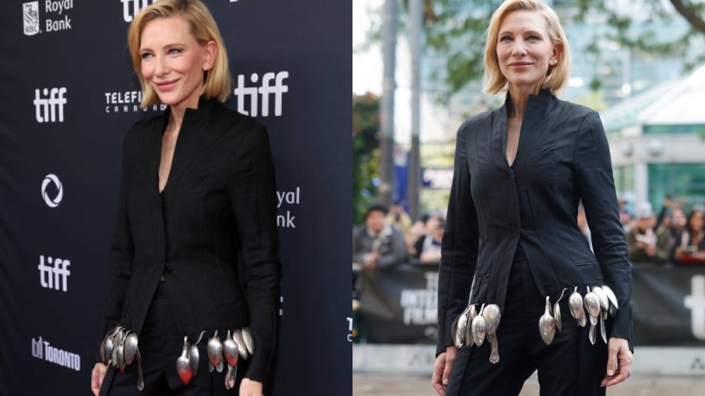 Cate Blanchett attends the premiere of "Disclaimer" during the 2024 Toronto International Film Festival.
