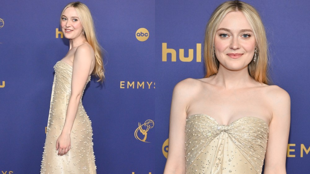 Dakota Fanning, Emmy Awards 2024, Emmys, Armani Prive, fall 2024 couture collection