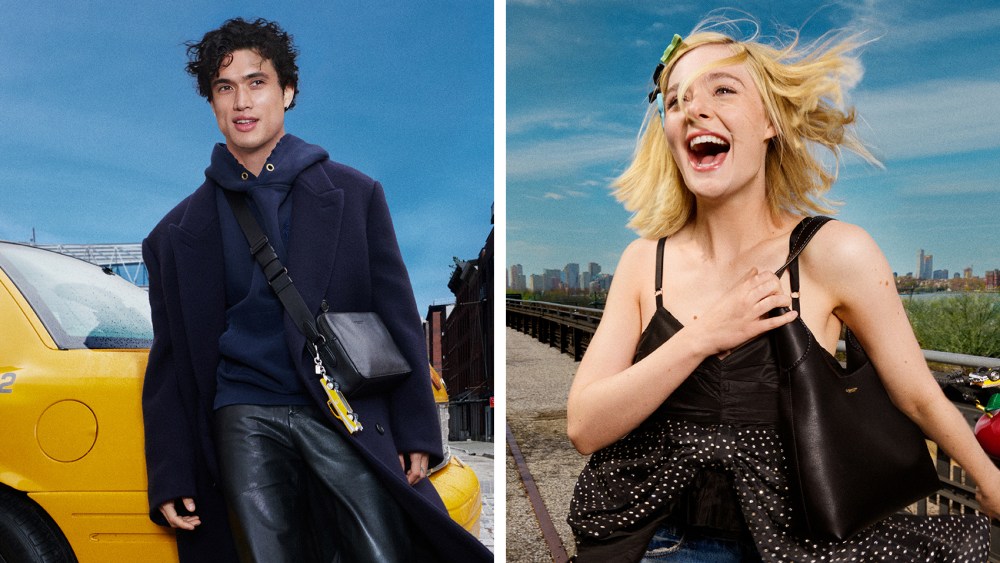 coach ad campaign Elle Fanning, Charles Melton, unlock your courage 2024